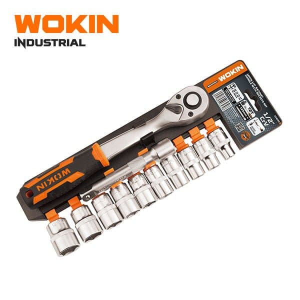 12Pcs 12 Ratchet Handle With Sockets Set Industrial 110008088