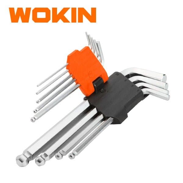 9Pcs Extra Longarm Ball Point Hex Key Set 110008933
